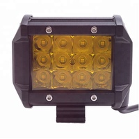 Venta al por mayor 18W 36W Triple fila blanco amarillo LED luces de trabajo 12V todoterreno 4x4 luces para coches Jeeps camiones