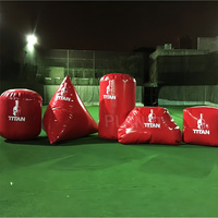 Bunkers de Paintball étanches personnalisés mur gonflable Paintball obstacle gonflable CS soutes d'obstacle de tir