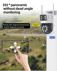 Caméra IP Wi-Fi Eseecloud 6MP à double objectif, sans fil, intérieure/extérieure, réseau PTZ, audio bidirectionnel, vision nocturne, <span class=keywords><strong>carte</strong></span> mémoire, CMOS - Product Image 6