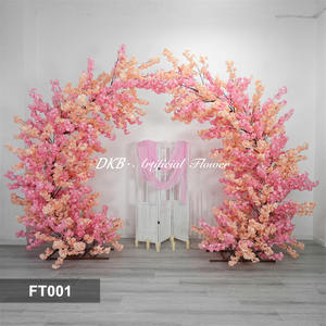 Nueva Llegada: Árboles de Flores Artificiales de Seda Rosa, Árbol de Arco de Flores de Cerezo para Decoración de Bodas en Interiores y Exteriores - Product Image 2