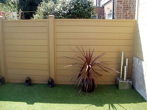 Panneaux de clôture en composite bois-plastique pour extérieur, panneaux WPC pour <span class=keywords><strong>jardin</strong></span>, clôture facile à installer, panneaux de terrasse pour l'intimité - Product Image 2