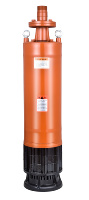 Pompe submersible robuste pour eaux usées, refroidie par eau, haute pression, avec turbine multi-étages intégrée en fonte ductile, débit de 250 m³/h, garantie 1 an