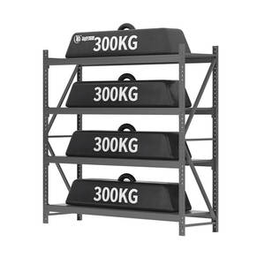 Prix bon marché Étagères de magasin en gondole Étagère de stockage en métal Équipement d'affichage de magasin Étagères d'entrepôt - Product Image 2