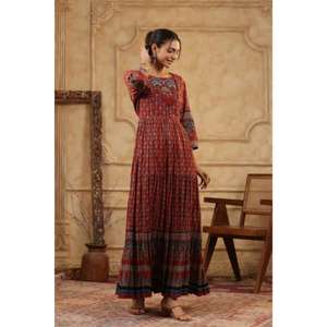 Indian Kurti Pant Manga tres cuartos Moda Ocasión Wear Print Kurtis En Precio al por mayor Nuevos diseños Mujeres - Product Image 3