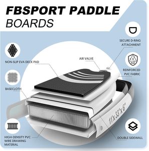 CZFIT OEM Vente en gros Planche de paddle gonflable en matériau Drop Stitch pour la pêche, SUP portable, écologique, fourniture d'usine pour le dropshipping - Product Image 4