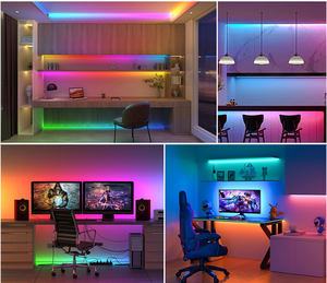 Bande LED COB <span class=keywords><strong>Dream</strong></span> Color 5V, 160 LED/m, 5 mm ultra-fine, flexible et découpable, contrôle intelligent pour l'éclairage commercial et scénique. - Product Image 5