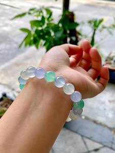 สร้อยข้อมือโรสควอตซ์พลังงานแห่งความรักขนาด 10 มม. สำหรับผู้หญิงและผู้ชาย สายรัดข้อมือประดับลูกปัดแฟชั่น - Product Image 2