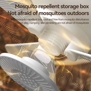 Silent Night Cooling Sleep Mode 7200Mah Portable Ceiling Fan With <b>Light</b> and Mosquito Box Safe for Mother Infant Dorm - Product Image 5