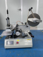 Machine d'étiquetage semi-automatique pour bouteilles plates, étiqueteuse double face pour bouteilles