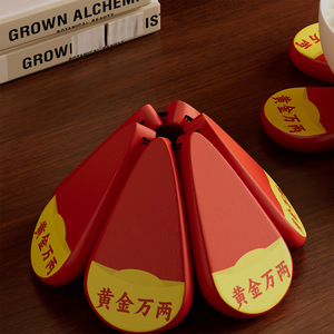 Money <b>Tree</b> Heat Insulation Mat Red Foldable Cup Bowl Mat New Chinese Style <b>Table</b> Decoration Gift - Product Image 3