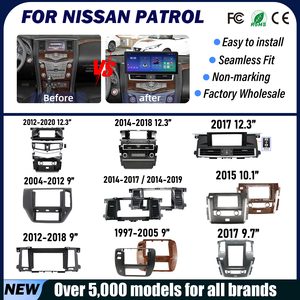 Cadre d'autoradio Android pour NISSAN PATROL ALTIMA QASHQAI, directement de l'usine, pour écran de <span class=keywords><strong>voiture</strong></span>, façade stéréo, panneau d'autoradio - Product Image 2