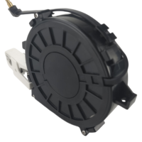 Enrollador de Cable Retráctil Automático de 4 Núcleos DYH-1806, Cable USB TPE de 1.5m, Cable de Extensión de Alimentación para Telecomunicaciones, Conector C9, Resistente al Fuego
