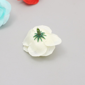 Têtes de fleurs artificielles en soie de 4 cm, haute simulation, pour décorations de mariage, matériaux DIY - Product Image 4