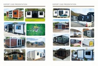 Vente en gros Maison conteneur moderne préfabriquée pliable à double aile extensible de 20 pieds Maison mobile petite maison