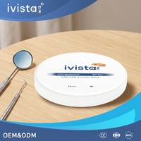 Bloc de zircone haute résistance IVISTA SHT 47% translucide, sûr et fiable, disponible en OEM, pour couronne d'implant