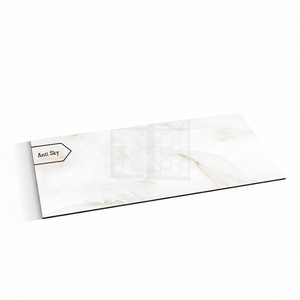 India 600x1200 Porcelanato Azulejo de pared de cerámica Anti Sky Azulejos de porcelana de mármol blanco esmaltado completamente pulido - Product Image 1