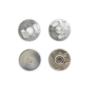 Botón Magnético Súper Fuerte para Ropa y Pantalones, Hebilla Magnética de Doble Garra, Placa Rectangular, Accesorios de Ferretería Ocultos, Plateado - Product Image 1