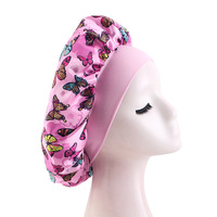 Gorro de Satén de Lujo Personalizado con Banda Elástica de Doble Capa para Adultos, para Uso Diario y en la Playa