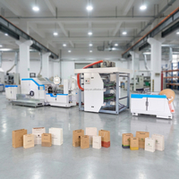 Machine entièrement automatique de fabrication de sacs en papier, ligne de production industrielle, équipement de fabrication de sacs en papier haute efficacité