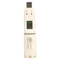 GM1365 Digital USB Flash Disk Pen Termómetro Registrador de temperatura y humedad con 1 año de garantía