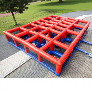 <span class=keywords><strong>Structure</strong></span> de labyrinthe <span class=keywords><strong>gonflable</strong></span> au laser en PVC de qualité commerciale Jeux de parc d'attractions Jeux gonflables de fête en plein air <span class=keywords><strong>Location</strong></span> avec souffleur - Product Image 1