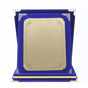 <span class=keywords><strong>Plaque</strong></span> de métal avec logo personnalisé de haute qualité <span class=keywords><strong>2022</strong></span> <span class=keywords><strong>plaque</strong></span> en bois de velours bleu - Product Image 3