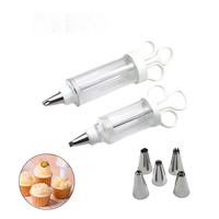 Kits de décoration de gâteaux en plastique DIY de qualité supérieure avec des embouts en acier inoxydable pour la fabrication de biscuits et la création de pâtisseries