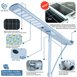 Farolas Solares Autolimpiantes, Impermeables, de 40W-100W, Todo en Uno, LED, con Limpieza Automática, para Exteriores, para Carreteras en el Desierto - Product Image 2