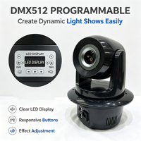 Luz Láser RGB de 5W con Cabezal Móvil, Animación, DMX512, Sistema Inteligente Activo, Luz Láser para Escenario, Bodas, DJ, Discotecas, Fiestas