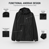 Ensemble de veste bomber décontractée en jean noir personnalisé pour homme, enduite, teinte unie, printemps, polyester, imperméable et coupe-vent