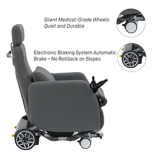Fauteuil inclinable électrique à batterie avec fonction fauteuil roulant, fauteuil de mobilité pour personnes âgées, seniors, handicapés - Product Image 2