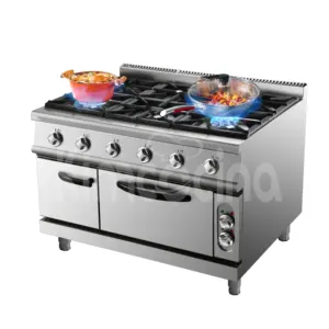 Commercial 6 Burner Gas Cooker 900 Series 6-burner Gas Cooking Range With Oven