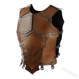 Chevalier médiéval samouraï Costume cuir poitrine armure protecteur GN bataille équipement accessoire Dragon échelle plastron pour hommes - Product Image 5