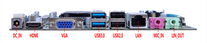 เมนบอร์ด DDR4 Mini ITX 1150 QM1100C Skylake รุ่นที่ 6 Kabylake รุ่นที่ 7 รองรับ CPU พร้อมพอร์ต 1LAN 10USB M.2 4K สำหรับเมนบอร์ด KIOSK - Product Image 4