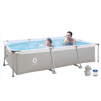 Grande piscine à cadre métallique pour adultes, piscine à cadre métallique pour location