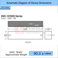 HVGT AW020S200G 20kV 2A Redresseur en silicium haute tension à récupération rapide haute fréquence pour circuit multiplicateur de tension