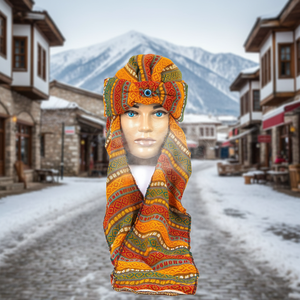 Chapeau d'hiver turc en kilim - Product Image 3
