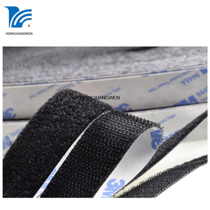 제조업체 맞춤형 프리미엄 탄성 나일론 패스너 산업용 벨크로 강력 접착제 3M 글루 16mm 훅 루프 테이프 - Product Image 2