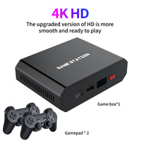 Boîte de console de jeu TV M8plus, console de jeu à double contrôleur, émulateurs 10000, sans fil 2.4G