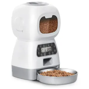 Alimentador inteligente elétrico para animais, alimentador inteligente para animais de estimação 3.5l, tigela de alimentação automática para gato, alimentador de cachorros, ponto, alimentador, atacado