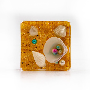 Ornamenti in resina fai da te decorazione estiva da tavolo vera stella di granchio di mare in resina fermacarte souvenir - Product Image 1