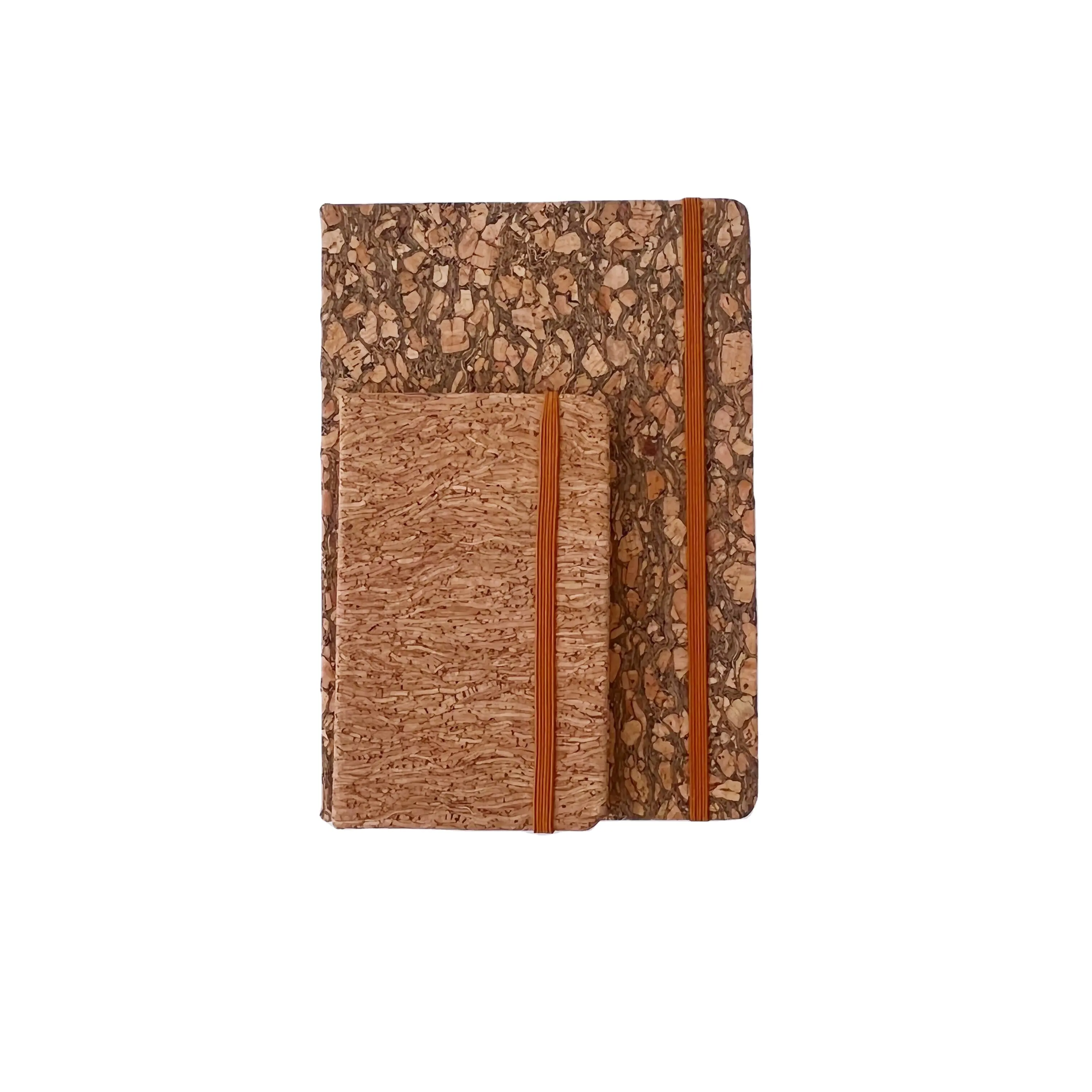 A4 A5 customized eco friendly cork wood notebook custom notepad recycled hardcover journal