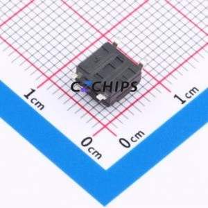 TC-06104FA-043E-R-03 Tactile Switch SMD-4P,6x6mm Switch Single Pole Single Throw Round Button 2.5N 6mm - Product Image 2