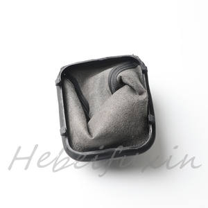 Couvercle anti-poussière pour pommeau de levier de vitesse de voiture, pour Bmw E46 5 6 vitesses, matériau Pu pliable noir - Product Image 1