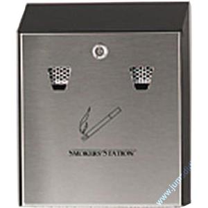 Posacenere da Parete in Acciaio Inossidabile Nero FGR1012EBK, Stazione per Fumatori - Product Image 1