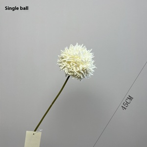 2025 <span class=keywords><strong>boule</strong></span> d'oignon unique Simulation soie hortensia fleur artificielle <span class=keywords><strong>tige</strong></span> ameublement décoration - Product Image 4