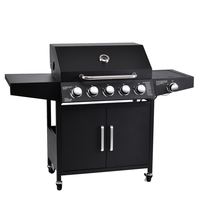 OEM Commercial 5 + 1 Brûleurs Cabinet Style Propane Barbecue au Gaz pour Patio Extérieur