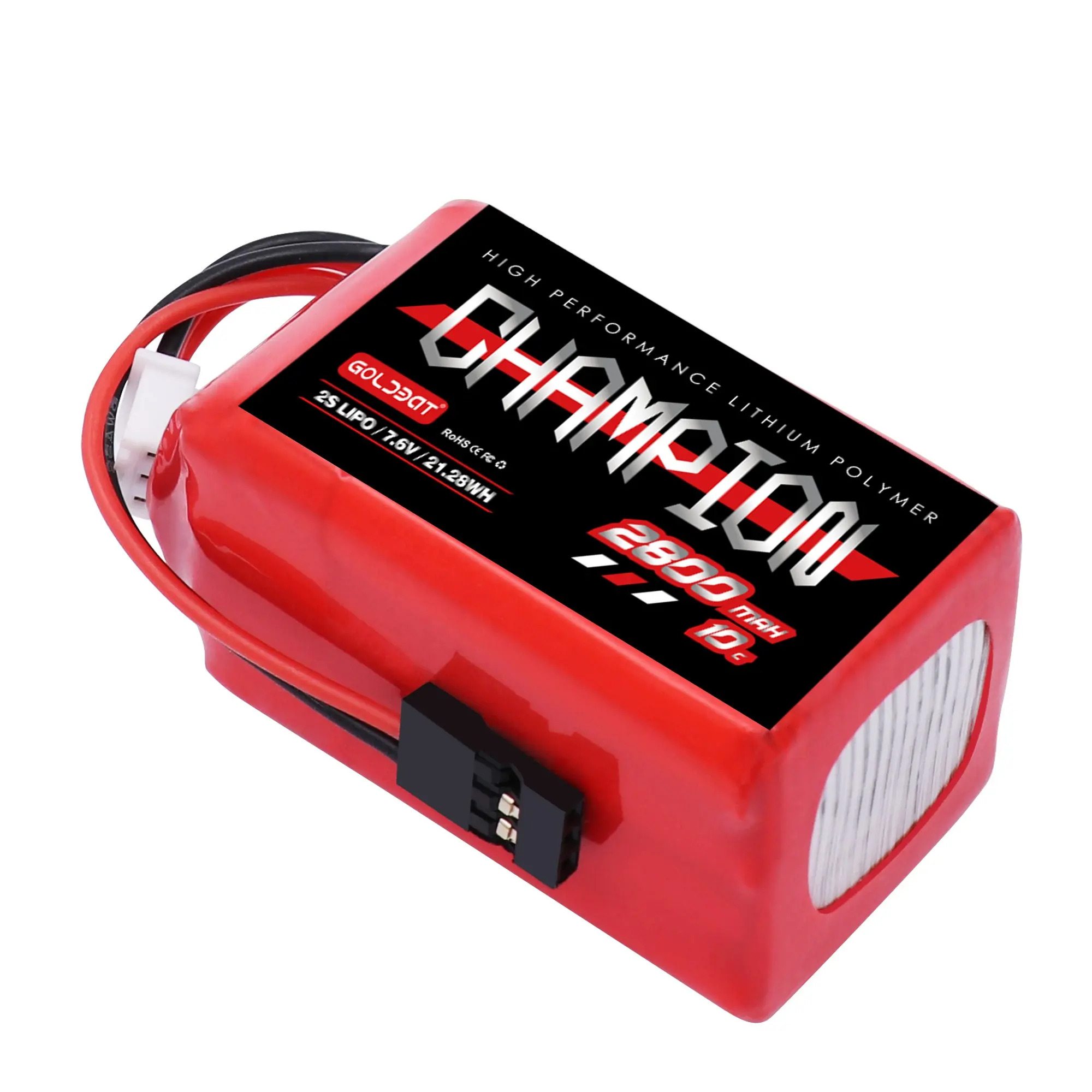 CHAMPION Rechargeable 2S 2800mAh 10C 7.6V Lipo Battery for RX Receiver Transmitter