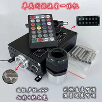 Kit de plafonnier pour Rolls Royce avec fibres optiques de 0,75 mm, double tête LED Meteor 2*16W RGBW, stroboscope scintillant, avec contrôle par application