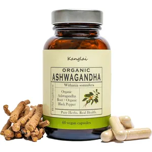 Natürliche Maca Wurzel Himalaya Ashwagandha Tabletten Schwarzer Pfeffer Unterstützung Stress Ashwagandha Kapsel